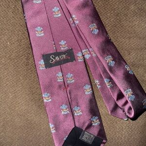 Savoy Vintage Purple Tie